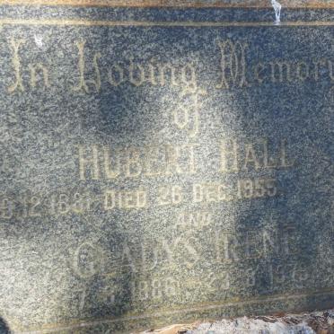 HALL Hubert -1955 &amp; Gladys Irene 1886-1979