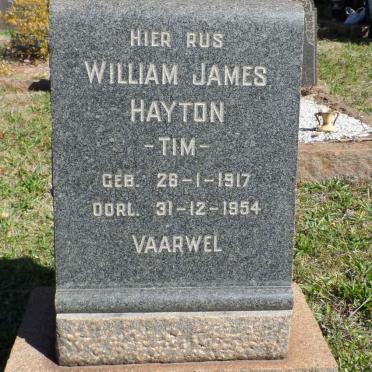 HAYTON William James 1917-1954