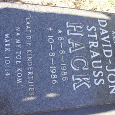HACK David-Jon Strauss 1986-1986