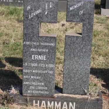 HAMMAN Ernie 1908-1985