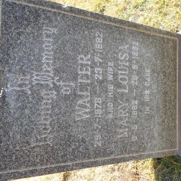 HAYES Walter 1876-1962 &amp; Mary Louisa 1882-1962