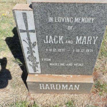HARDMAN Jack -1971 :: HARDMAN Mary -1971