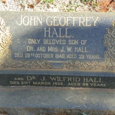 HALL J. Wilfrid -1956 :: HALL John Geoffrey -1946