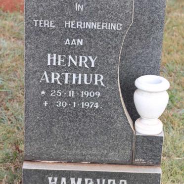 HAMBURG Henry Arthur 1909-1974