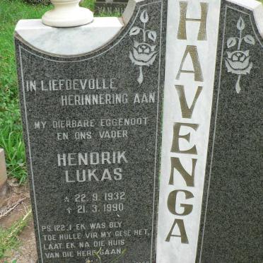 HAVENGA Hendrik Lukas 1932-1990