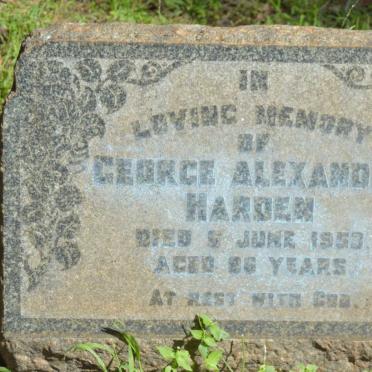 HARDEN George Alexander -1953