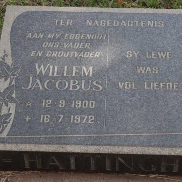 HATTINGH Willem Jacobus 1900-1972