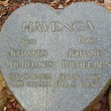 HAVENGA Johannes Wilhelmus 1888-1968 :: HAVENGA Johannes Wilhelmus 1933-1944