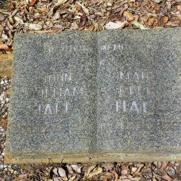 HALL John William -1964 &amp; Mary Ellen -1952