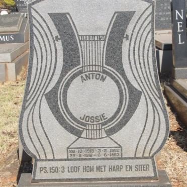 HARTMAN Anton 1918-1982 &amp; Josie 1918-1983