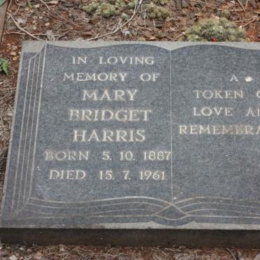 HARRIS Mary Bridget 1887-1961