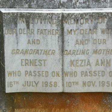 HAMILTON Ernest -1958 &amp; Kezia Ann -1950 :: HAMILTON Owen Boyd -1962