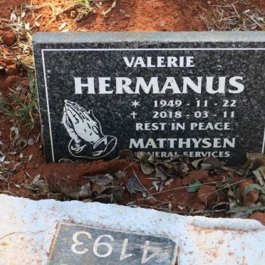 HERMANUS Valerie 1949-2018