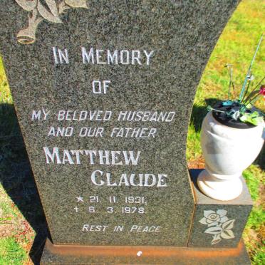 HEATHFIELD Matthew Claude 1931-1978