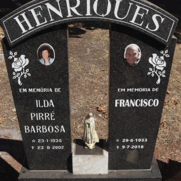 HENRIQUES Francisco 1933-2018 &amp; Ilda Pirre BARBOSA 1935-2002