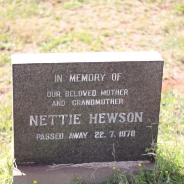 HEWSON Nettie -1978