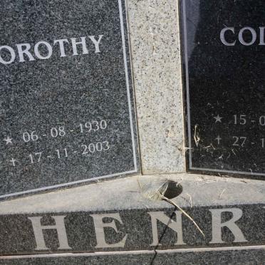 HENRY Collin 1968-2005 &amp; Dorothy 1930-2003