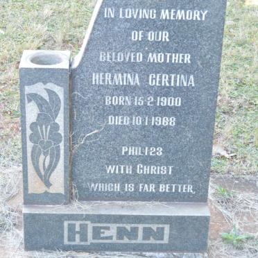 HENN Hermina Gertina 1900-1968