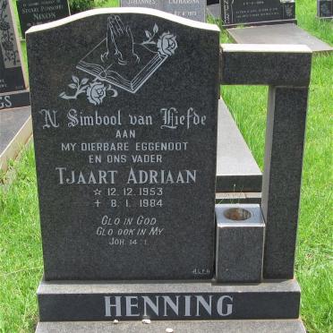 HENNING Tjaart Adriaan 1953-1984