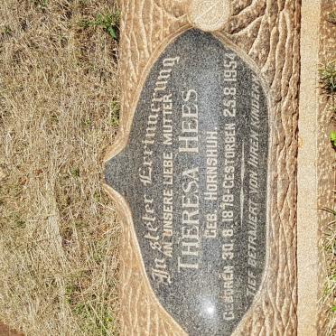 HEES Theresa nee HORNSHUH 1879-1954