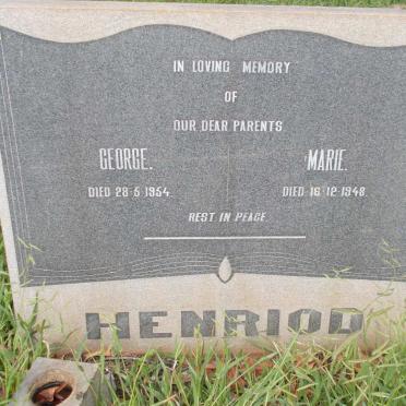 HENRIOD George -1954 &amp; Marie -1948