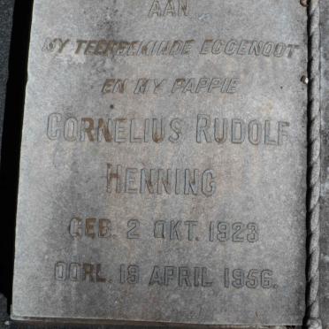 HENNING Cornelius Rudolf 1923-1956