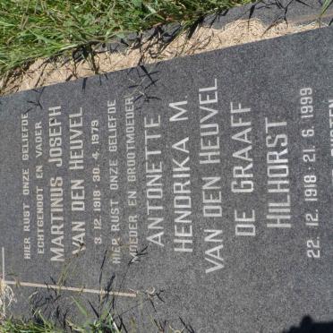 HEUVEL Martinus Joseph, van den 1918-1979 &amp; Antoinette Hendrika M. HILHORST 1918-1999