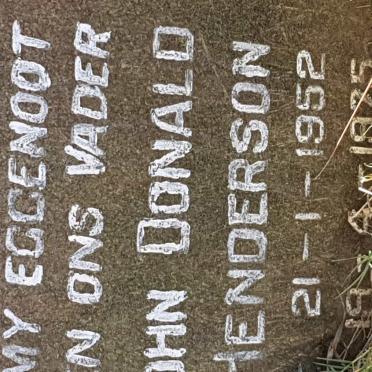 HENDERSON John Donald 1952-1975
