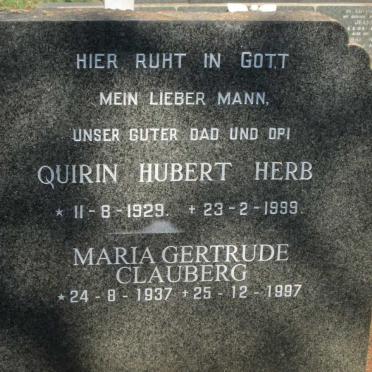 HERB Quirin 1900-1957 :: HERB Maria A.J. 1909-1992