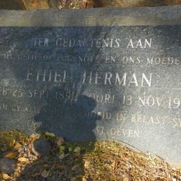 HERMAN Ethel 1892-1943 :: JOUBERT Jane Elizabeth 1920-1998