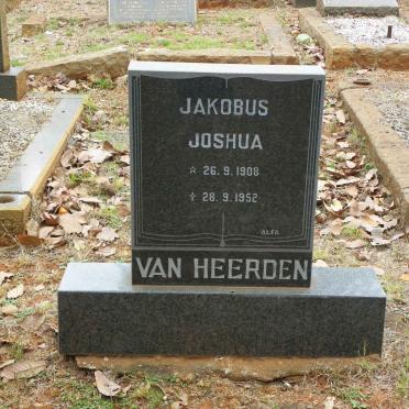 HEERDEN Jakobus Joshua, van 1908-1952