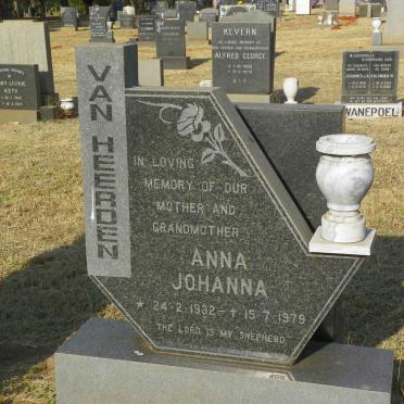 HEERDEN Anna Johanna, van 1932-1979