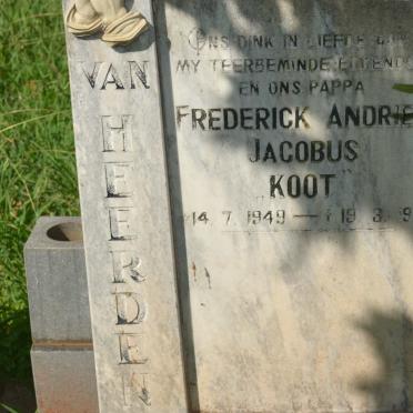 HEERDEN Frederick Andries Jacobus, van 1949-1981