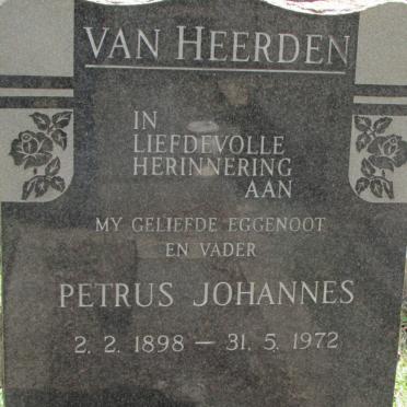 HEERDEN Petrus Johannes, van 1898-1972