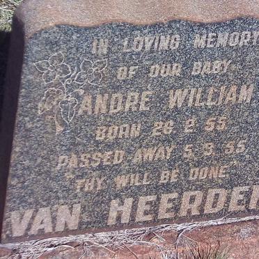 HEERDEN André William, van 1955-1955