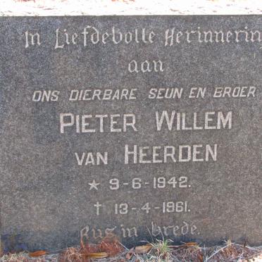 HEERDEN Pieter Willem, van 1942-1961
