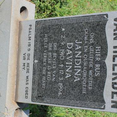 HEERDEN Jandina Davina, van 1910-1994