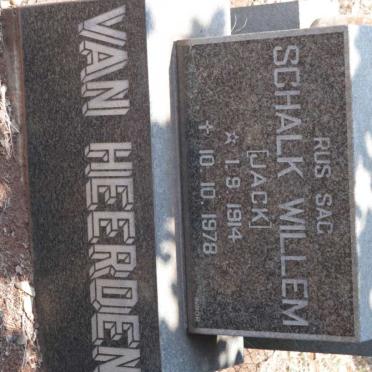 HEERDEN Schalk Willem, van 1914-1978