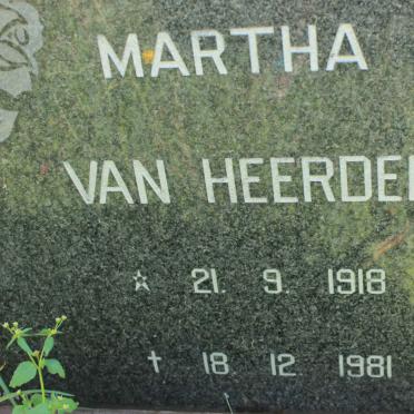 HEERDEN Martha, van 1918-1981