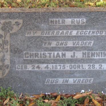 HENNING Christian J. 1875-1959