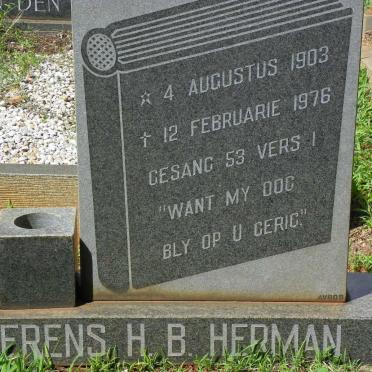 HERMAN Erens H.B. 1903-1976