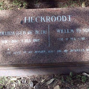 HECKROODT Willem Hendrik Lategan 1892-1975 &amp; Helena Gertruida DE BEER 1891-1968