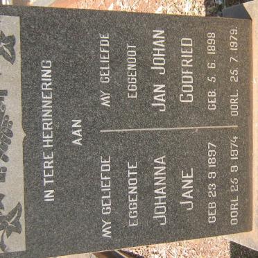 HEUNIS Jan Johan Godfried 1898-1979 &amp; Johanna Jane 1897-1974