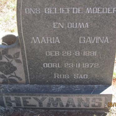 HEYMANS Maria Gavina 1891-1972