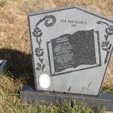 HENRIQUE Manuel 1928-2000