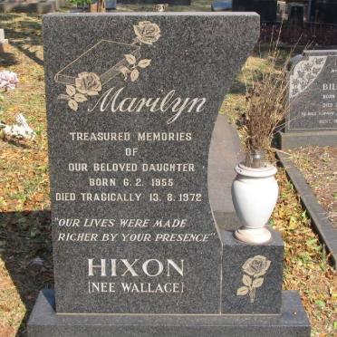 HIXON Marilyn nee WALLACE 1955-1972