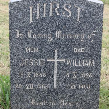 HIRST William 1888-1965 &amp; Jessie 1886-1964