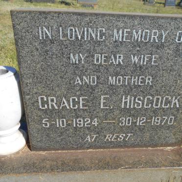 HISCOCK Grace E. 1924-1970