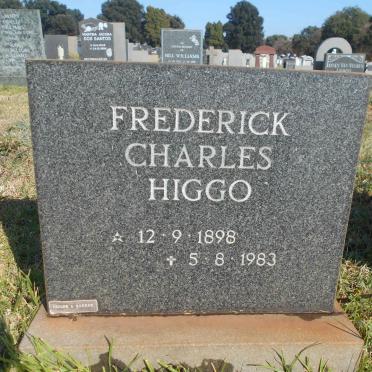 HIGGO Frederick Charles 1898-1983