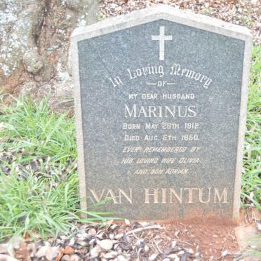 HINTUM Marinus, van 1912-1950